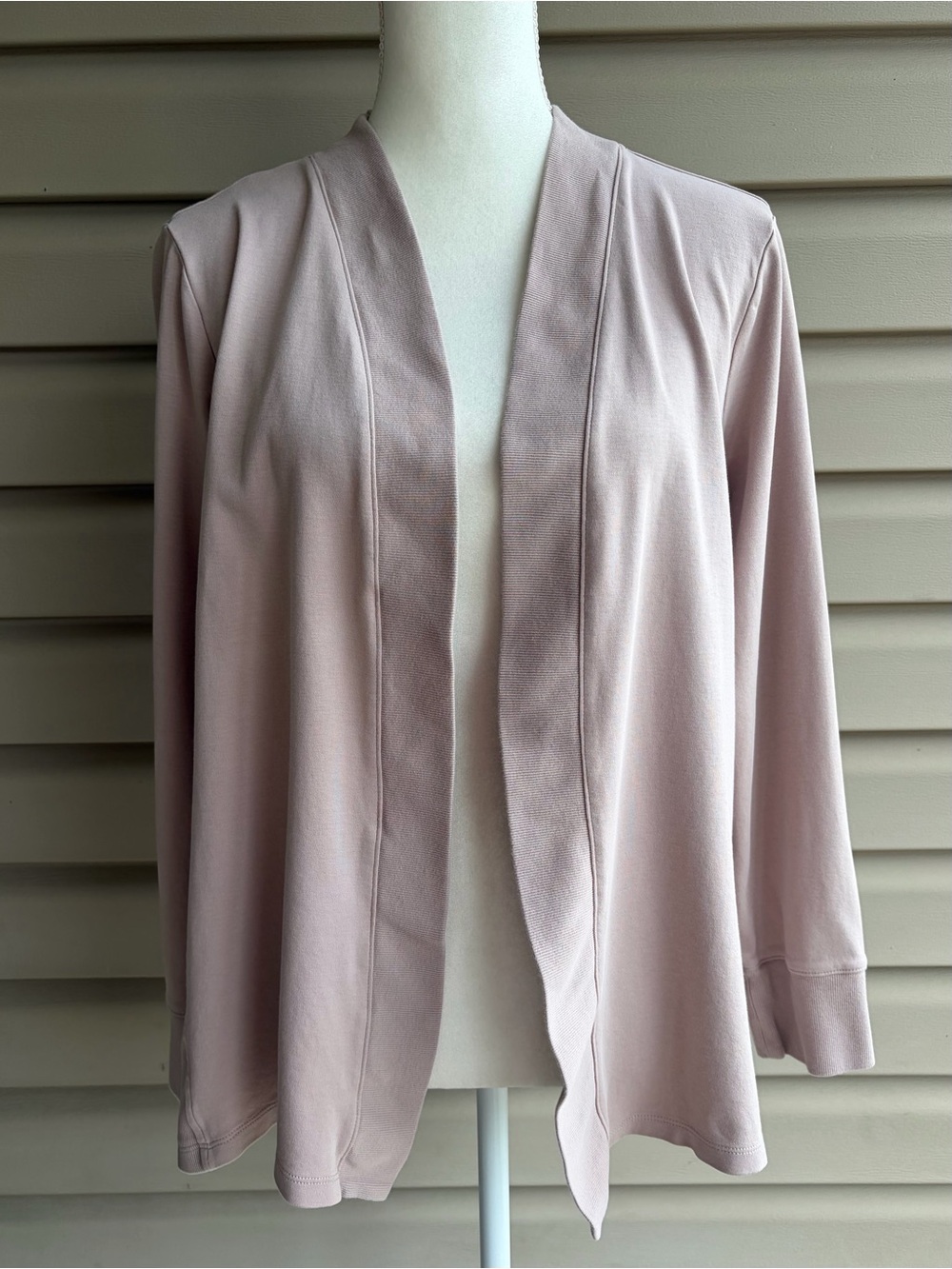 •Isaac Mizrahi Live!• Essentials Open Front Pima Cotton Cardigan - Size Medium